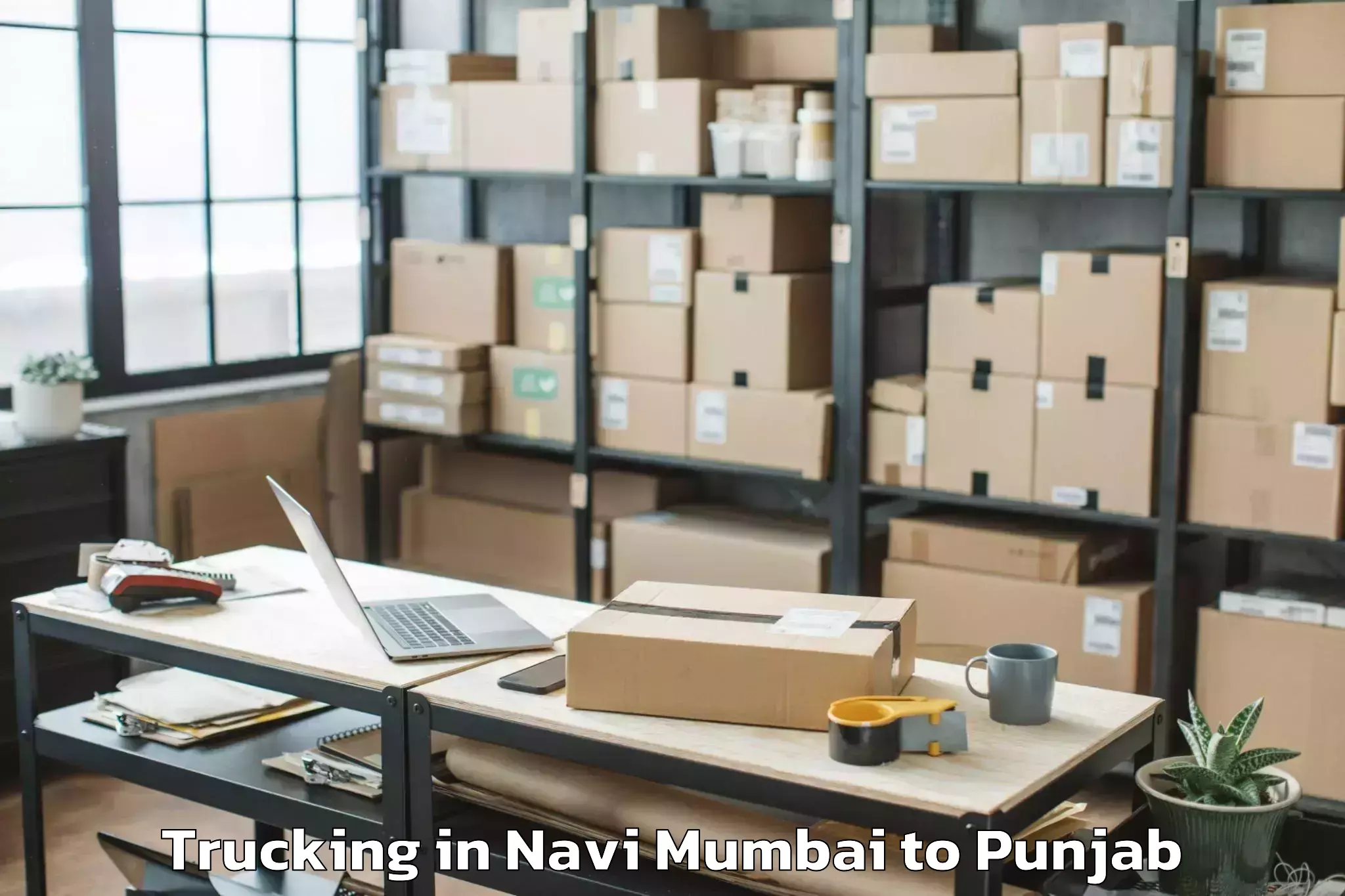 Affordable Navi Mumbai to Maler Kotla Trucking